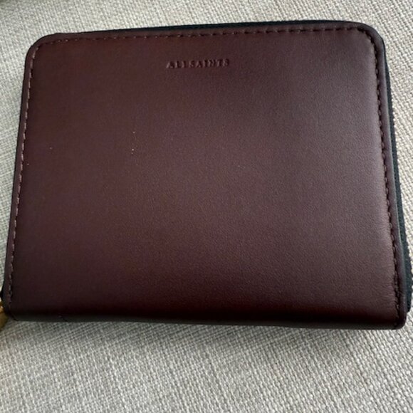 All Saints Lena Hex Leather Zip Wallet - Picture 6 of 11